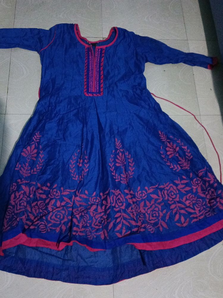 Blue Anarkali