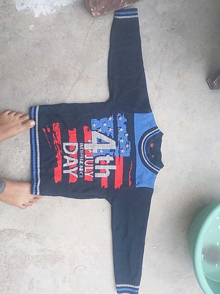 Patriotic 4th of July Kids Sweater
