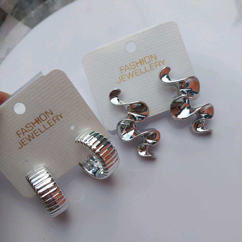 Silver Statement Earrings