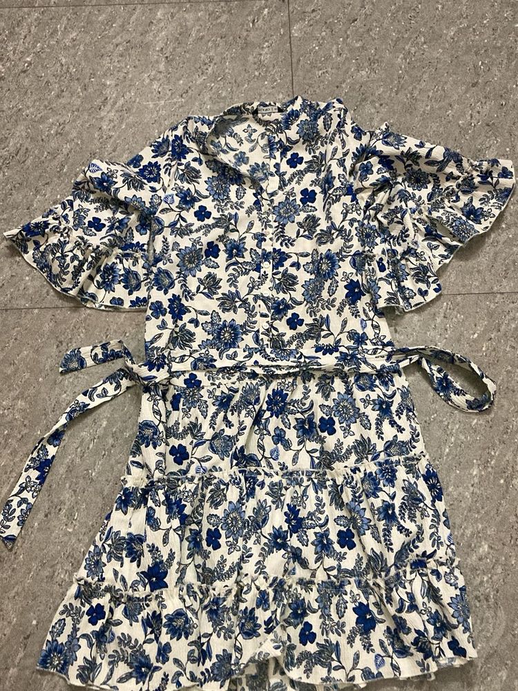 Floral Print Mini Dress