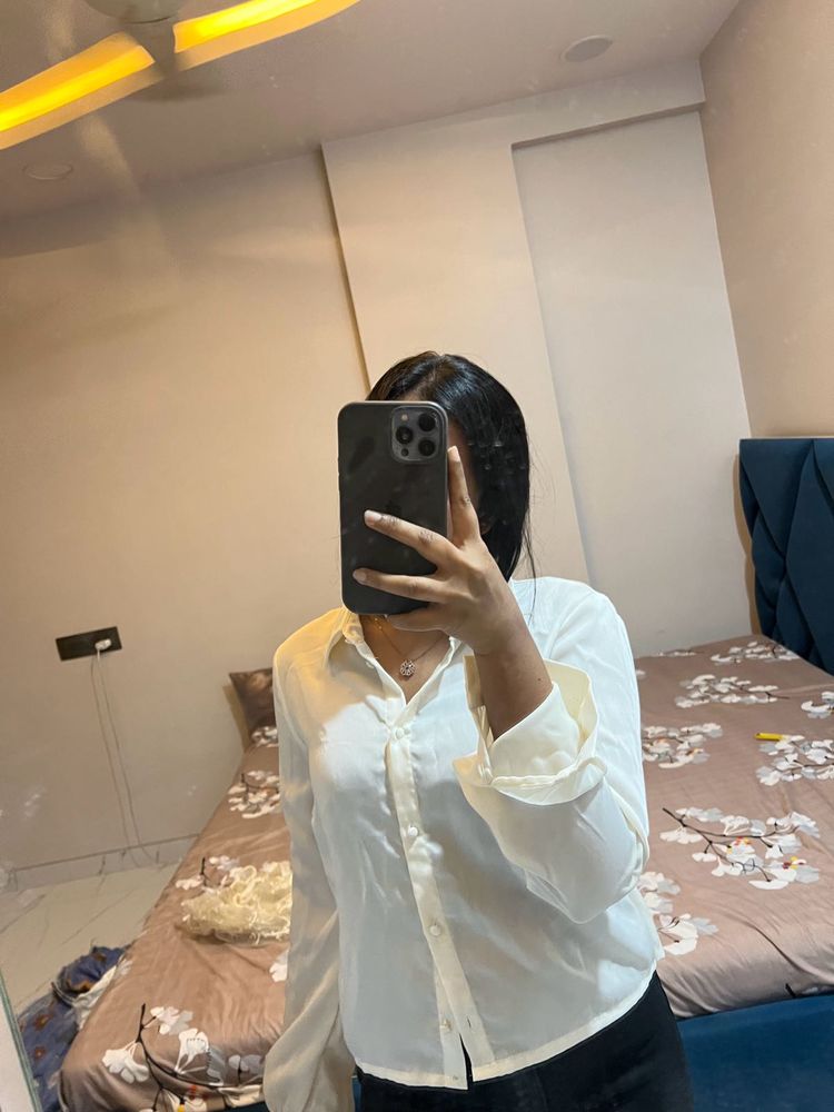 White Button-Down Shirt