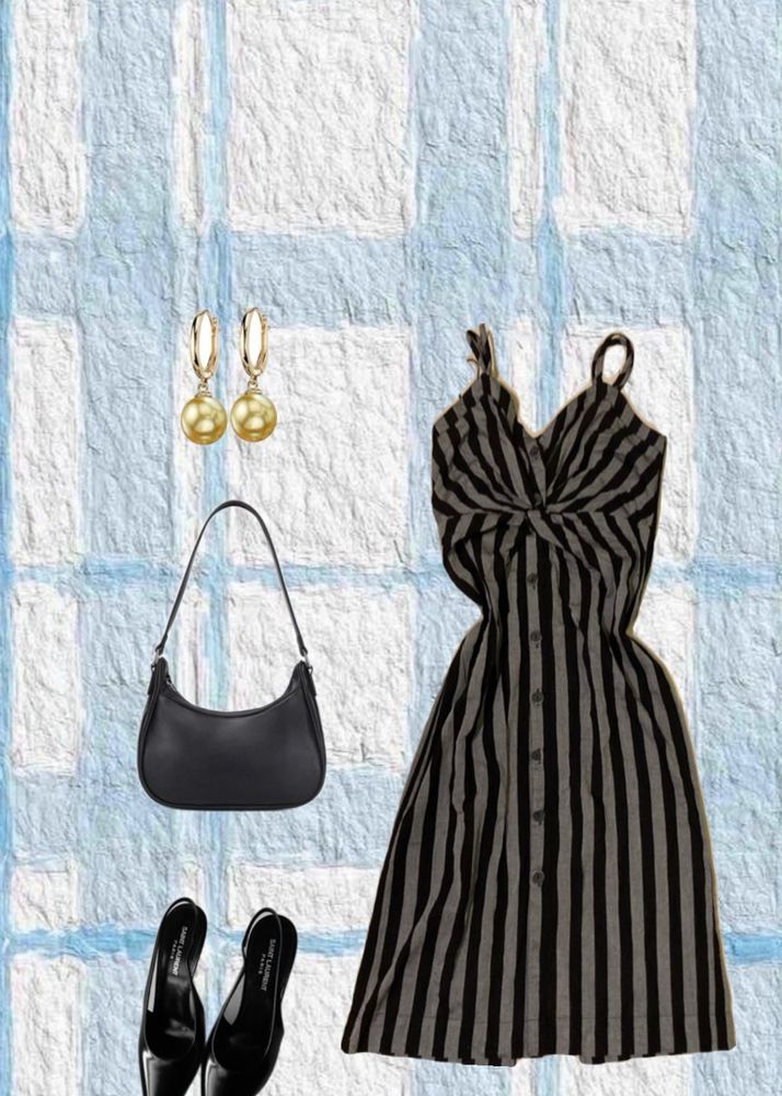 Striped Midi Dress