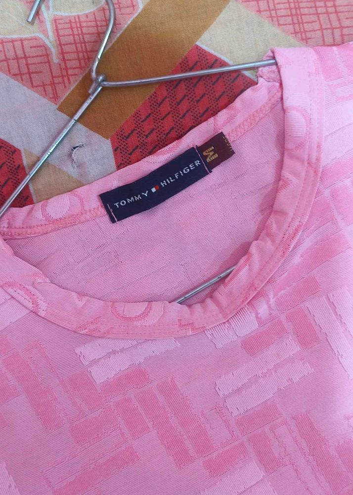 Pink Casual Tshirt TOMMY HILFIGER