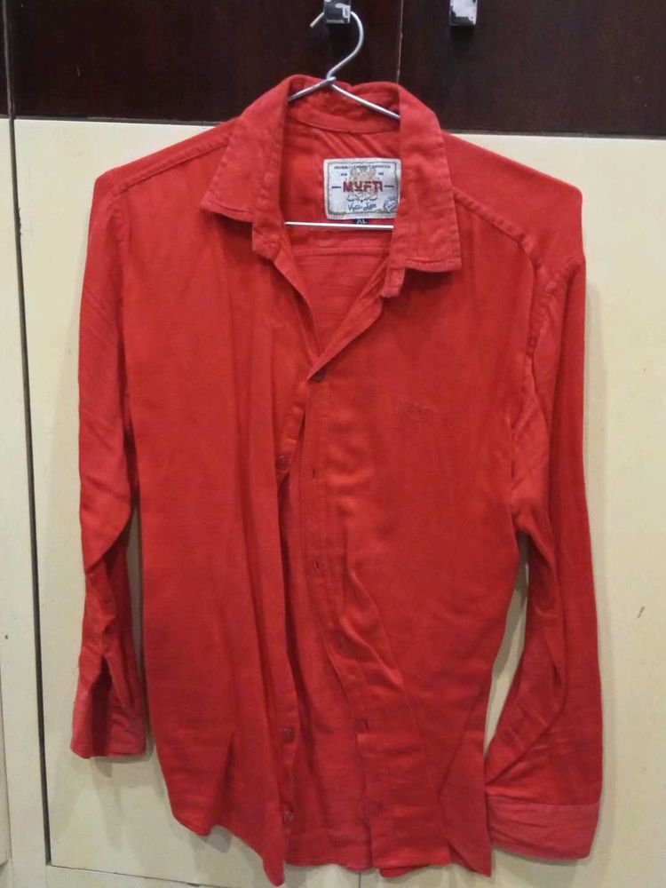 Red Casual Shirt