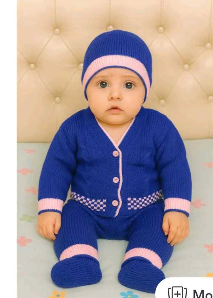Adorable Knitted Baby Rompers
