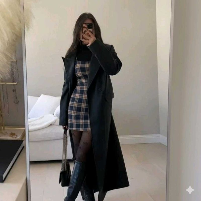 Stylish Plaid Dress