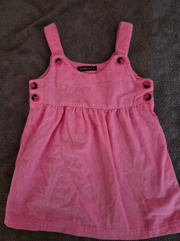 Pink Dunagaree Girl Baby 1-2yr
