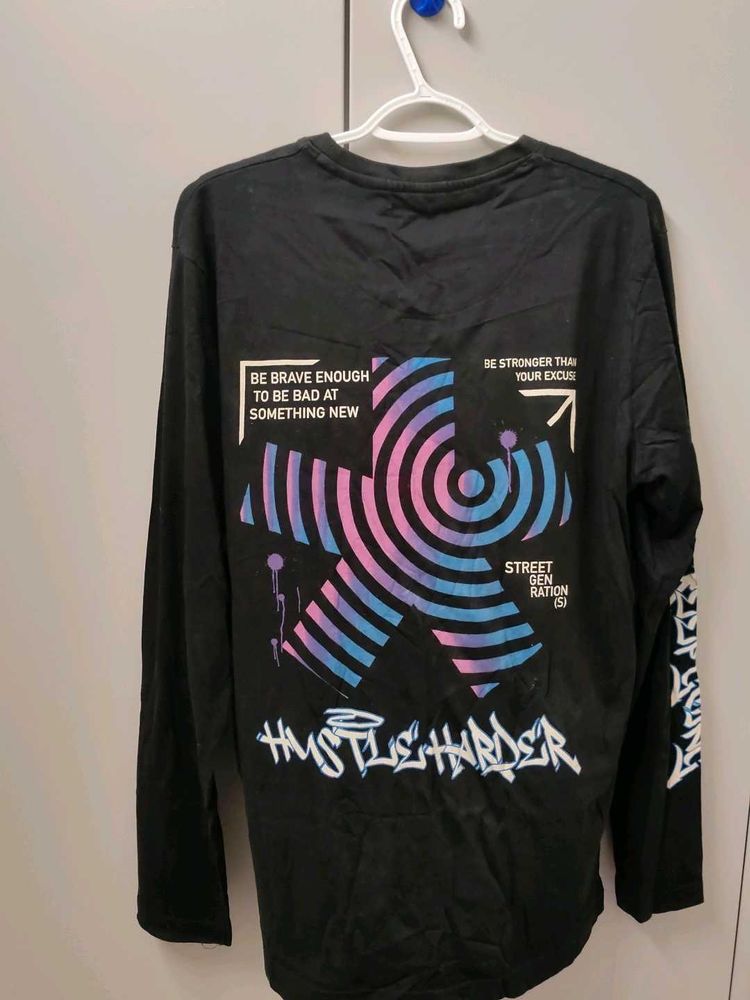 Black Long Sleeve Slim fitT-Shirt