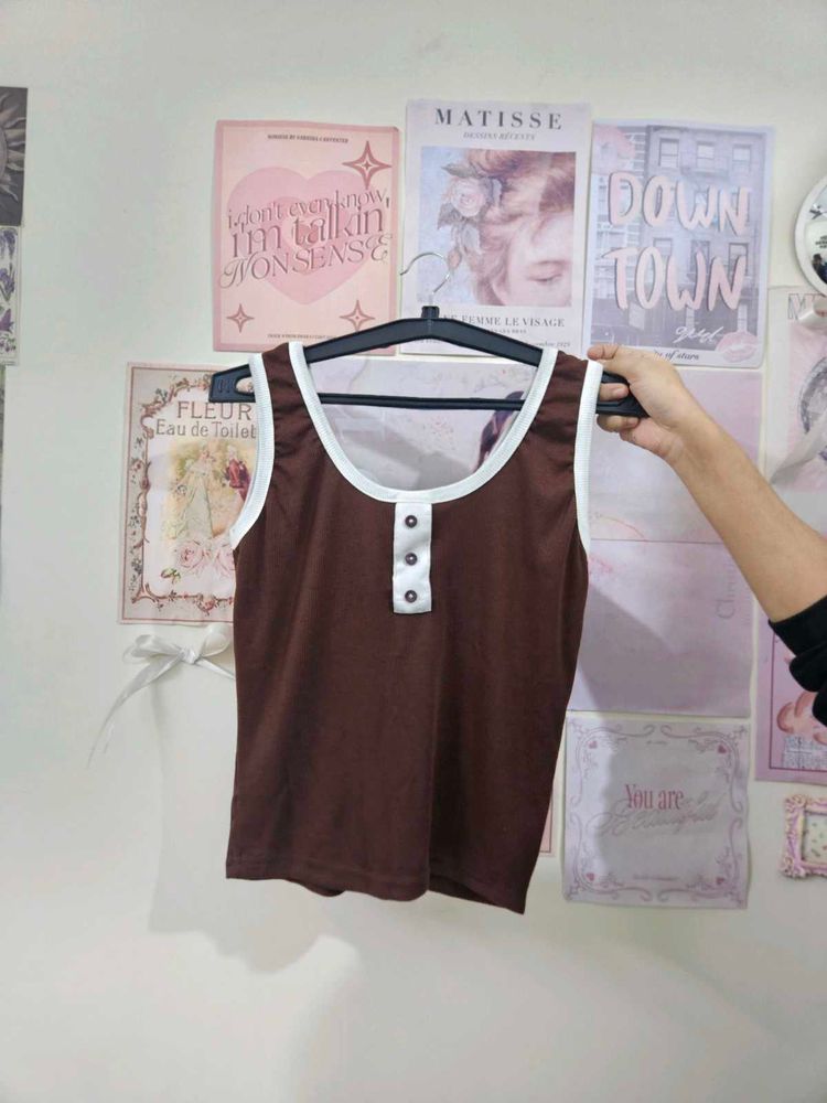Brown Tank Top