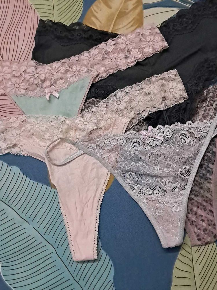 Lace Thong Panty five in imported fabric