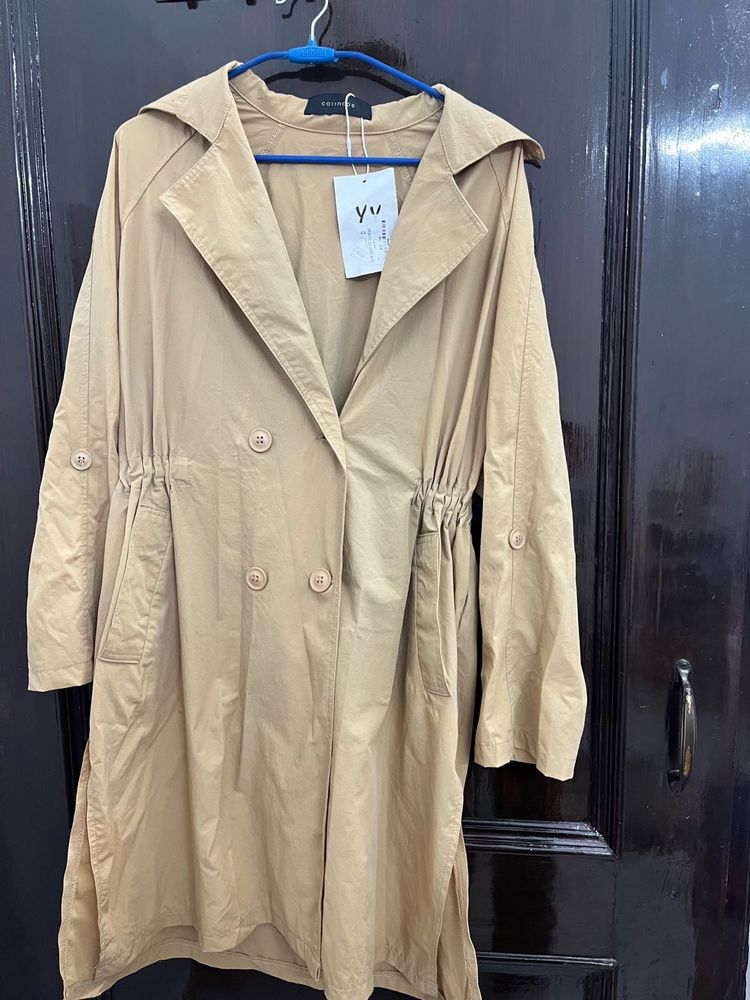Elegant Tan Trench Coat