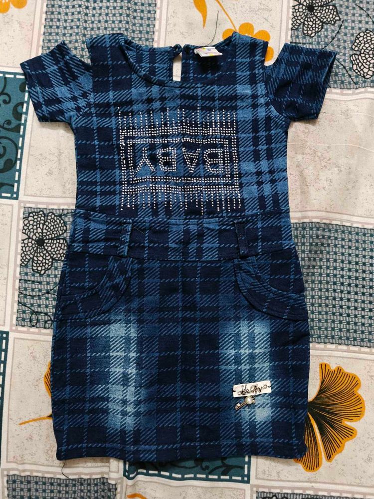 Cute denim baby dress