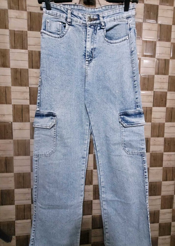 Straight Blue Jeans