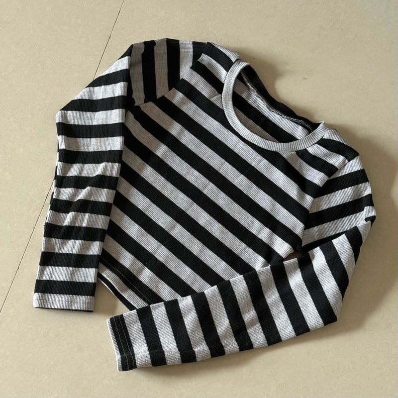 Striped Long Sleeve Top