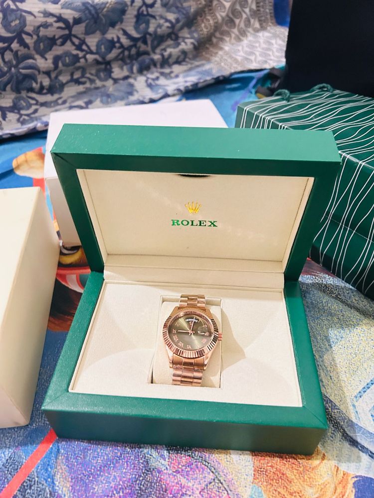Rolex Datejust Rose Gold Watch For Man&amp; Woman