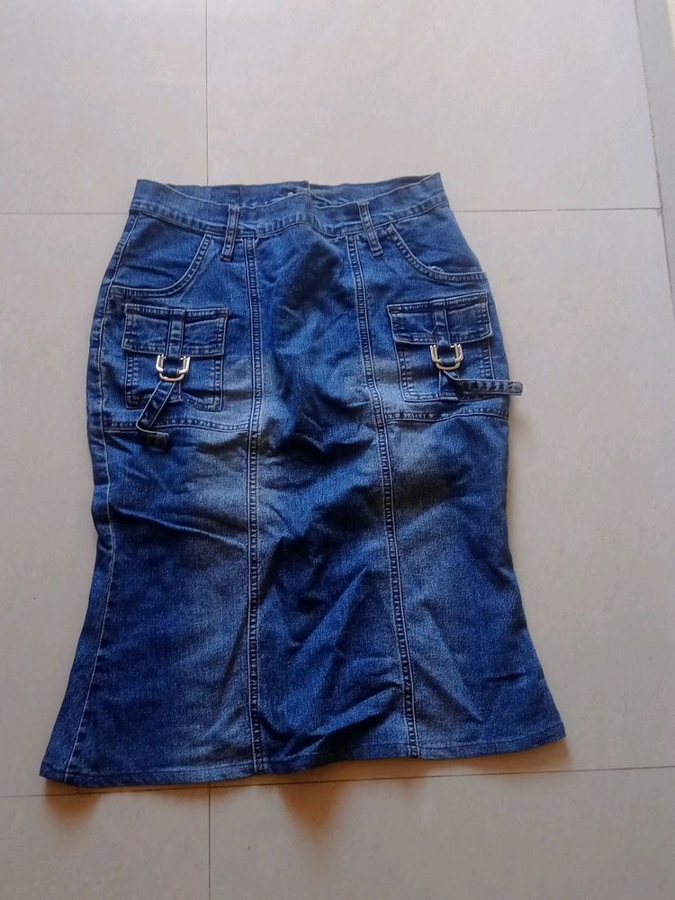 Short Denim Skirt