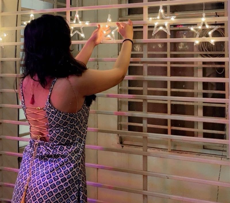 Patterned Backless kurta