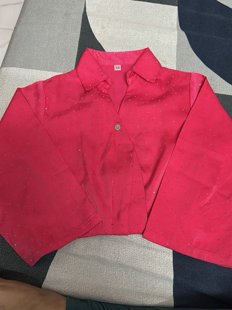 Partywear Sequin Top For Kids