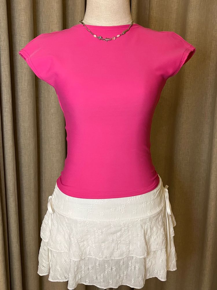 Hot Pink Fitted Top