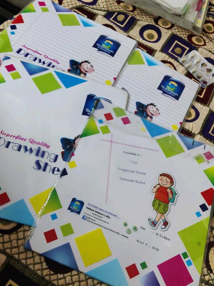 Drawing Sheets - Superfine Quality pack of 2