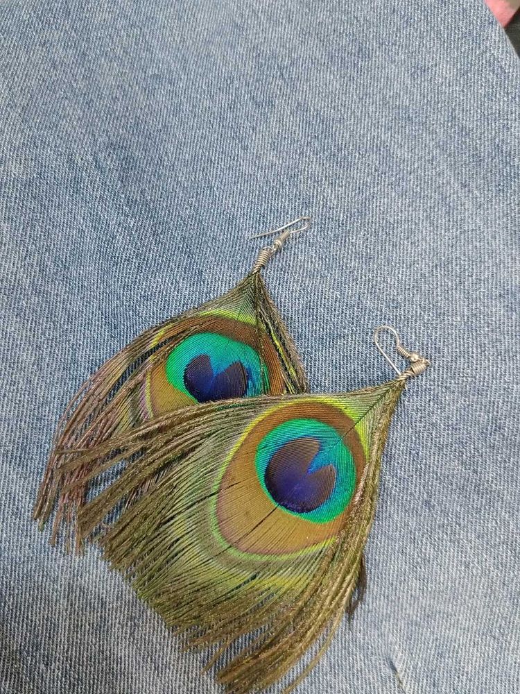 Peacock Feather Earrings