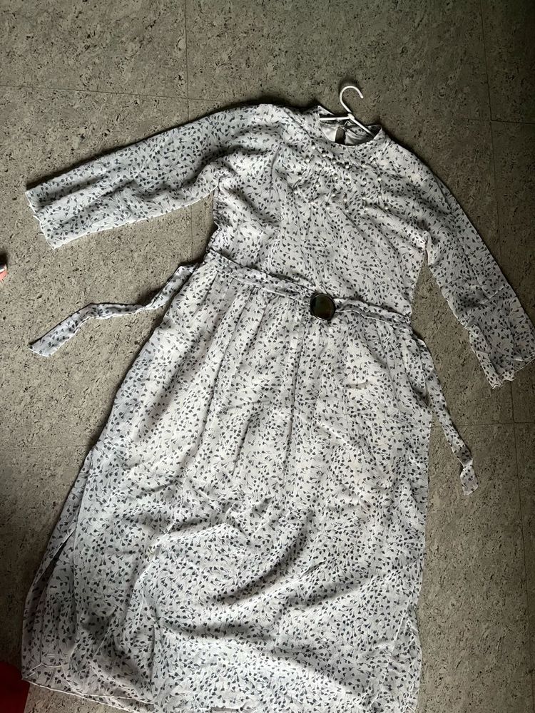 Floral Print Long Sleeve Dress