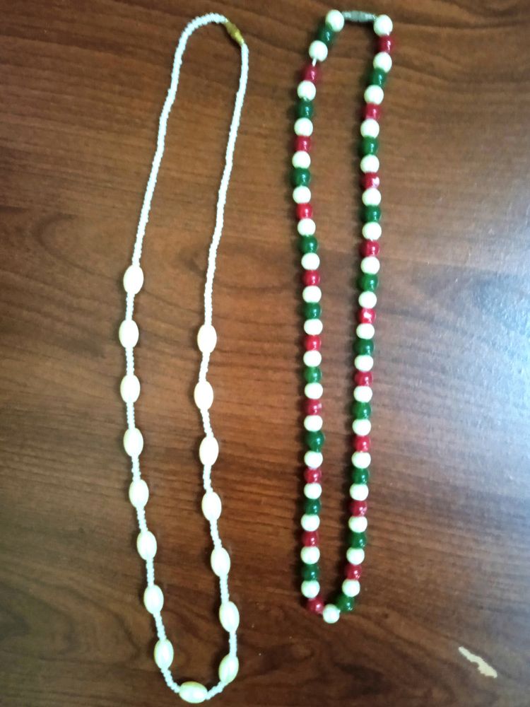 Set Of 2 Beads Necklace