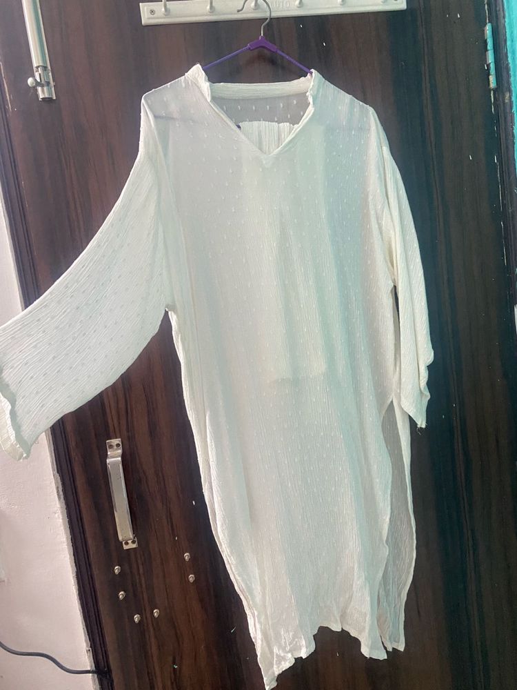 Elegant White Tunic Top