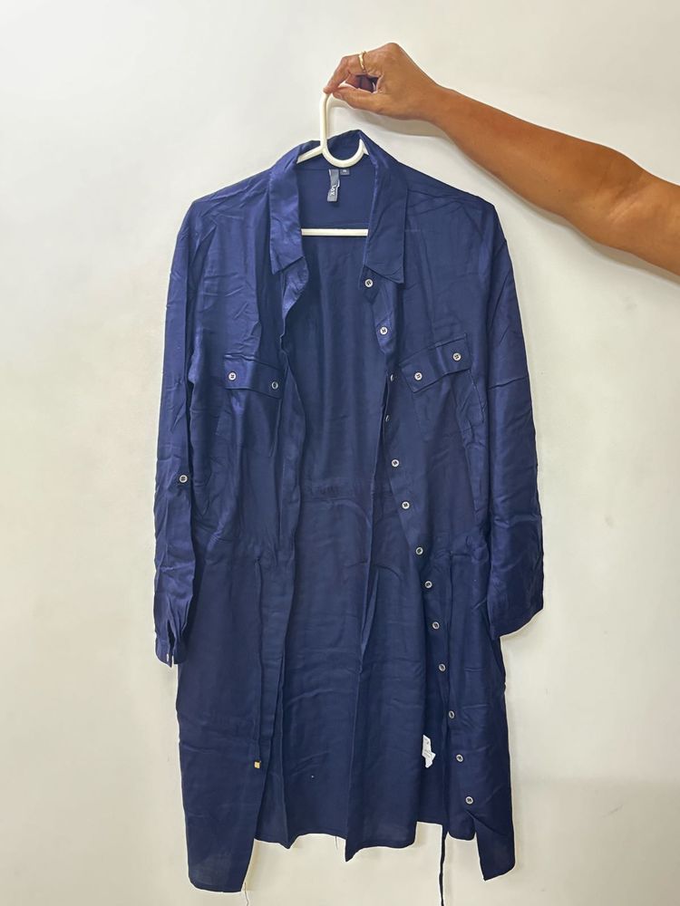 Blue Shirt Dress