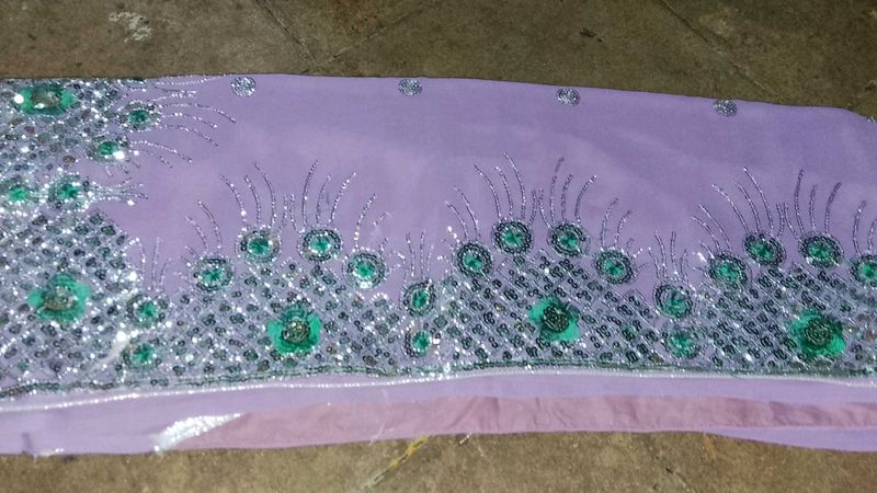 Beautiful Party Wear Saree With Blouse