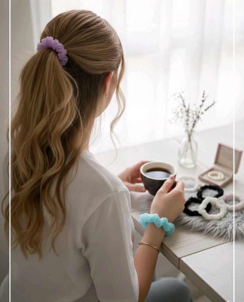 Pack Of 10 Stylish Scrunchie Set