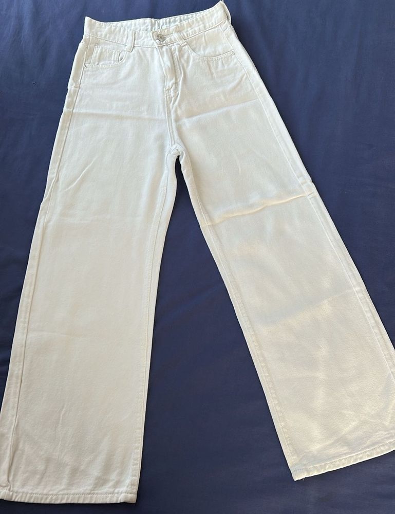 Wide Leg Denim Jeans