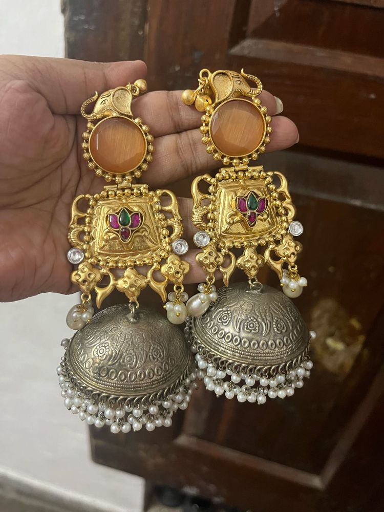 heavy earrings