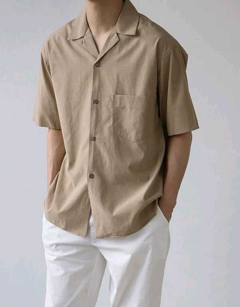 Men Dickies Work Shirt khaki