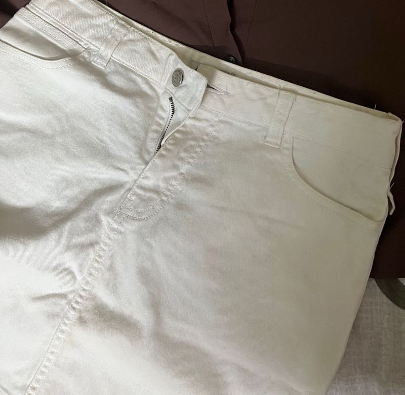 FLASH SALE White Denim Skirt @299