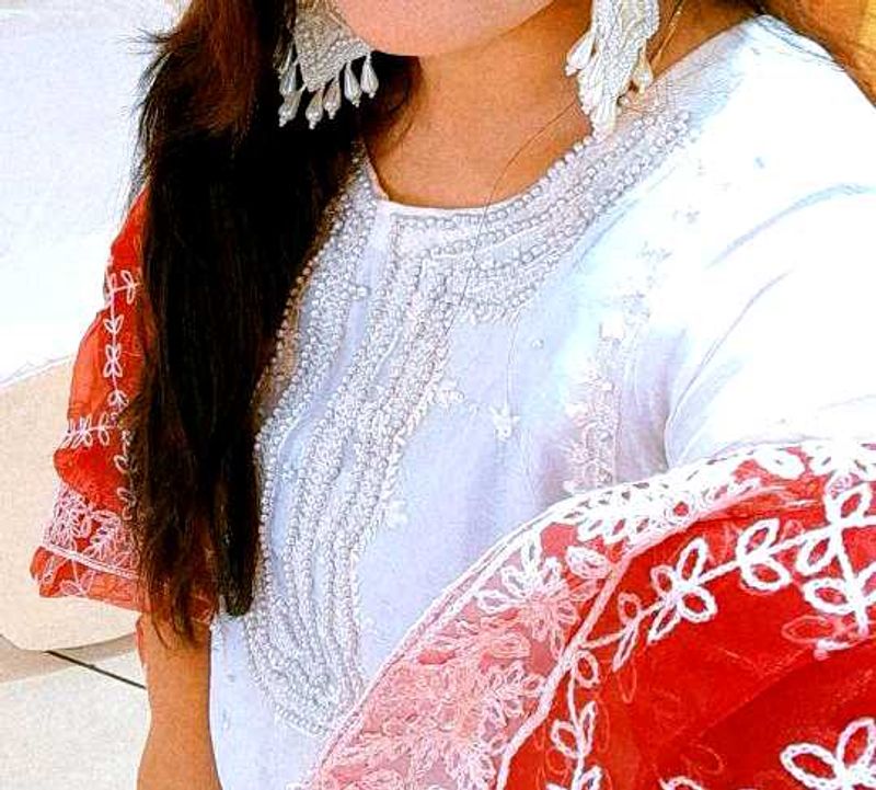 Kurta Pant And Duptta Set ....