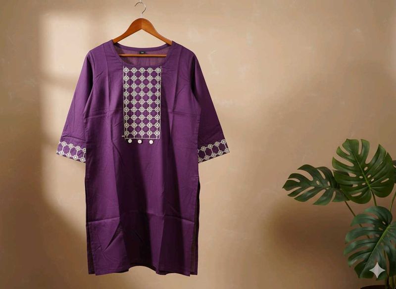 Elegant Purple Kurta