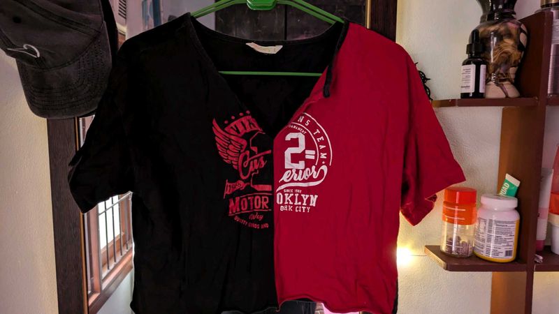 Two-Tone Graphic Tee