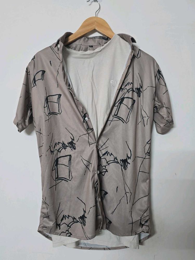Abstract Print Shirt