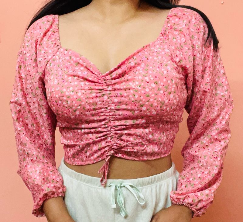 Half Price Alert ‼️ Floral Pink Top