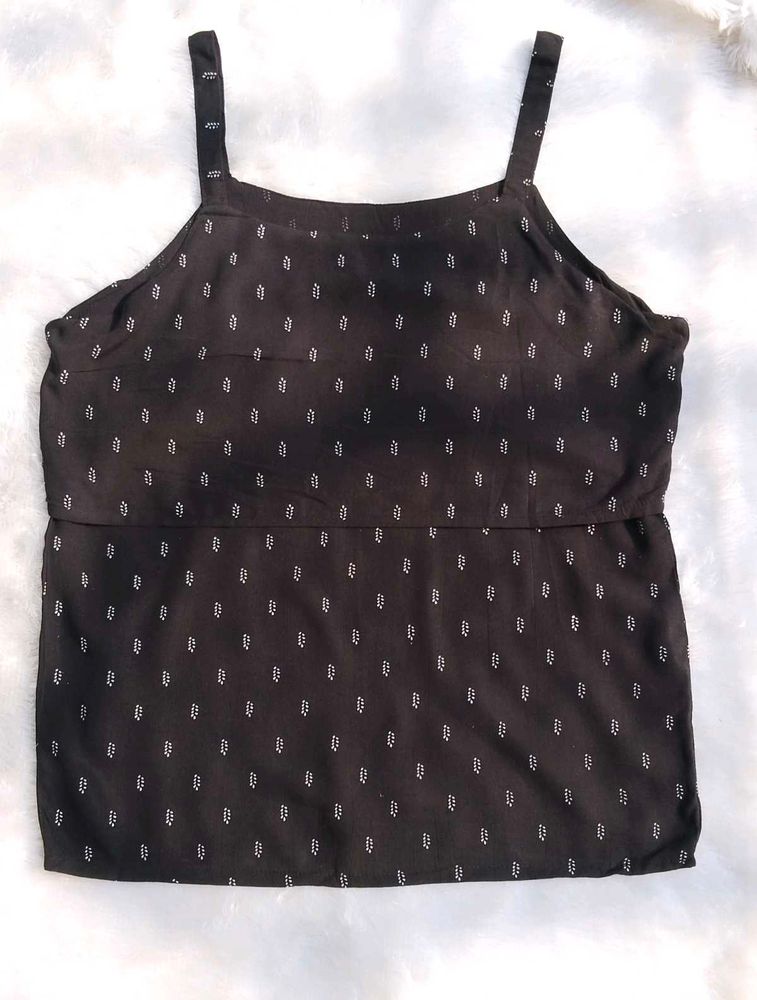 Patterned Sleeveless Top