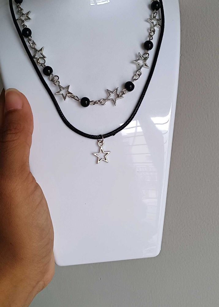 Gothic Star Layered Necklace
