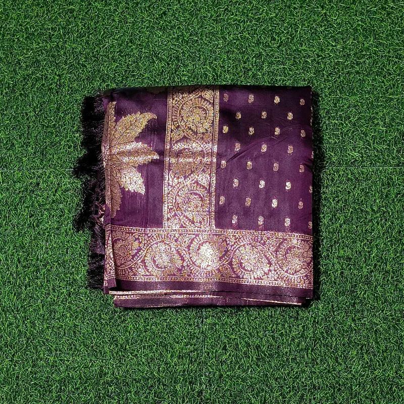 Benarasi Jari Silk Saree - Plum Purple