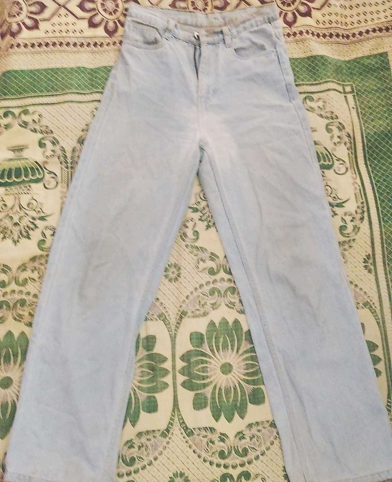 Light Wash Wide Leg Jeans