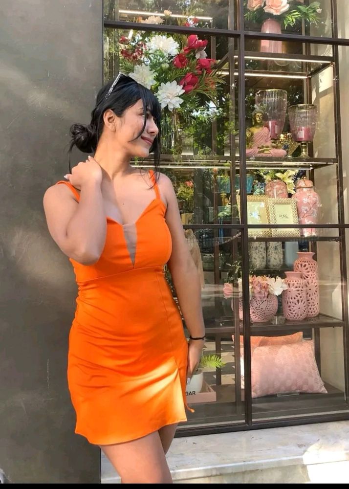 Orange Mini Dress