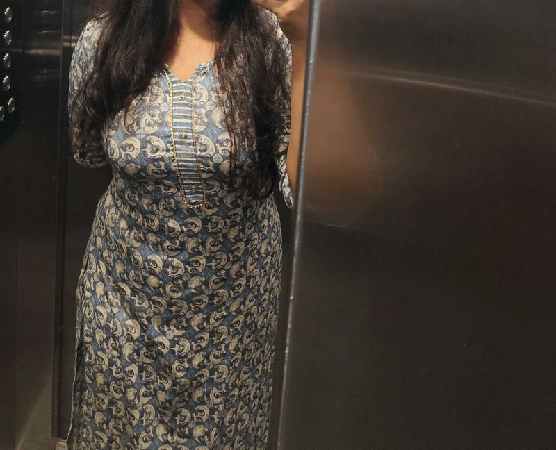 Floral Print Kurta