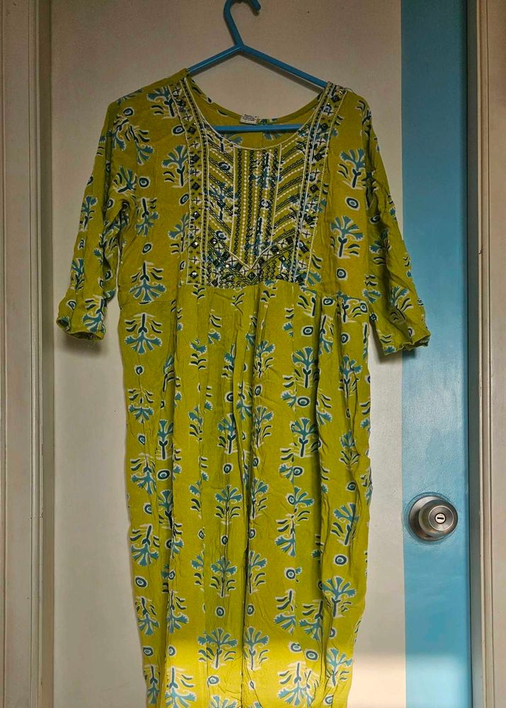 Floral Print Kurta