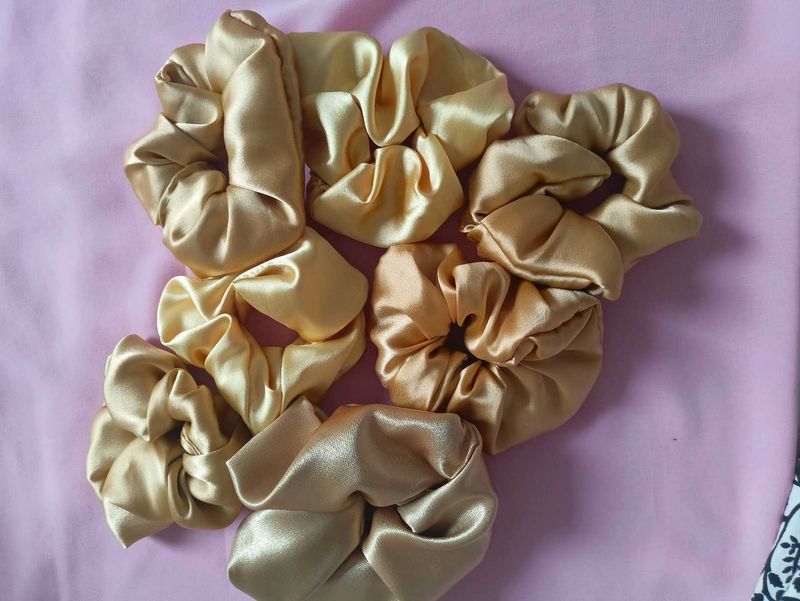 Golden Scrunchie Set