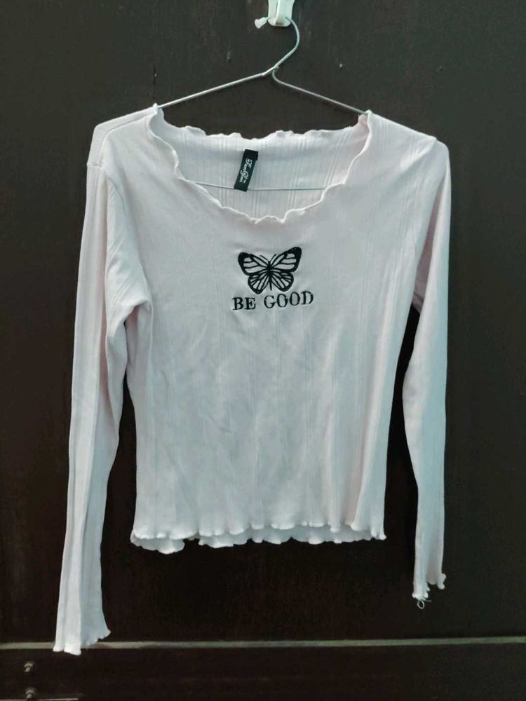 Cute Butterfly Long Sleeve Top