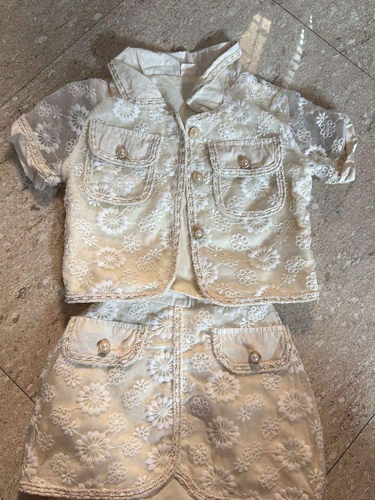 Skirt Top Set For Girls